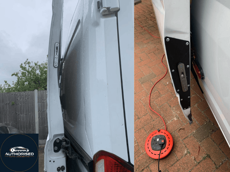 High quality van lock hardware including stainless steel deadlocks and shielding plates fitted in Essex