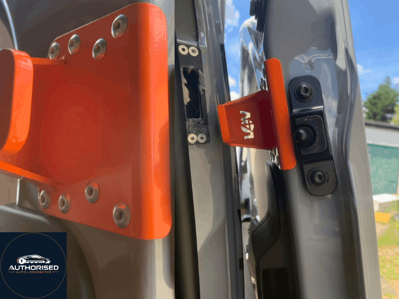 Mobile van lock installation technician arriving at a tradesman's site in Essex