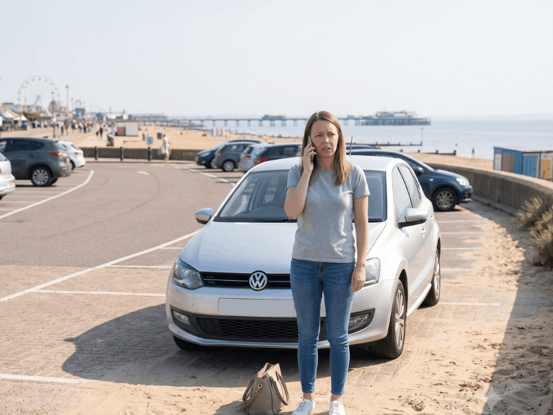 what to do if locked out of car in Essex — stay safe call auto locksmith do not force entry