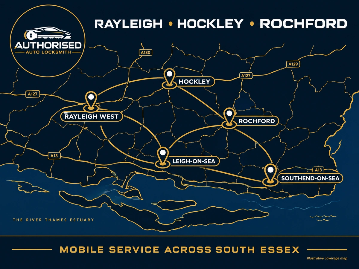 Auto locksmith van covering Rayleigh Hockley and Rochford