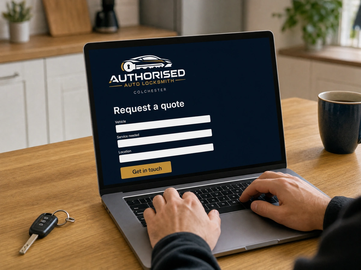 Getting a quote from an auto locksmith in Colchester