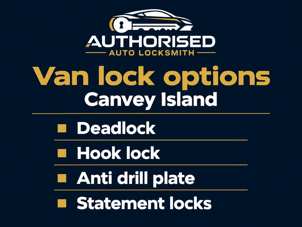 Mobile auto locksmith van on Canvey Island