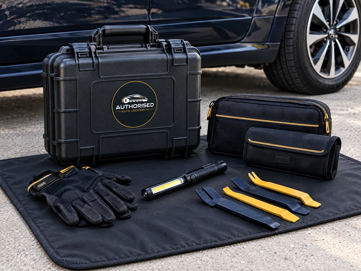Non destructive vehicle entry tools used by an auto locksmith in Braintree