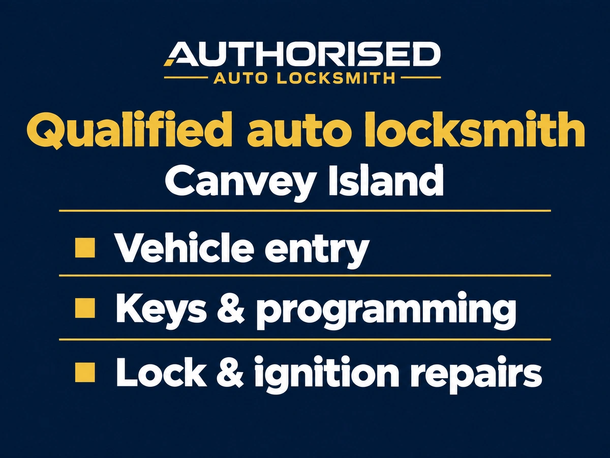 Qualified auto locksmith working on a vehicle in Canvey Island