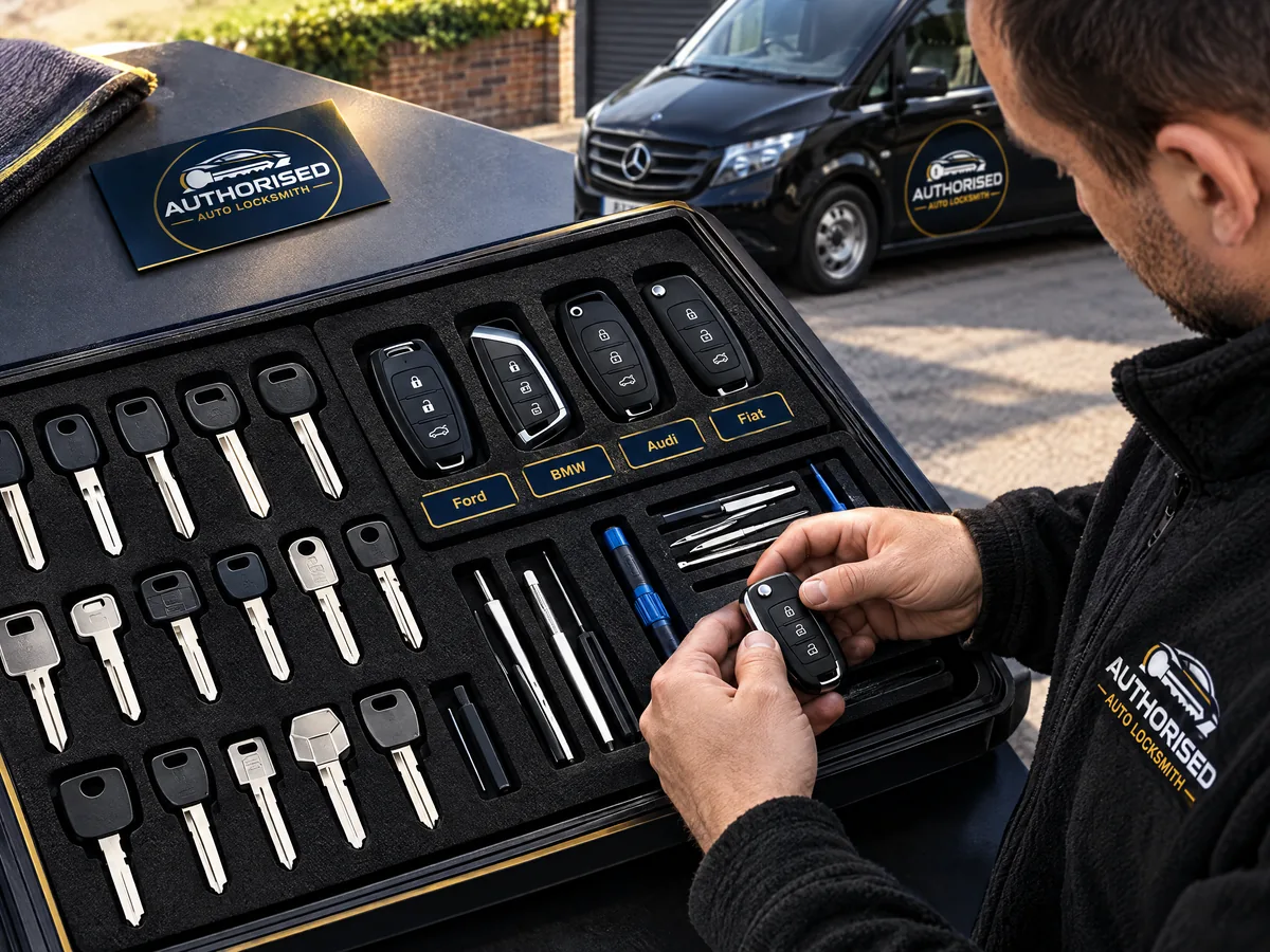 Range of car key blanks and fobs for Ford BMW Audi and Fiat vehicles