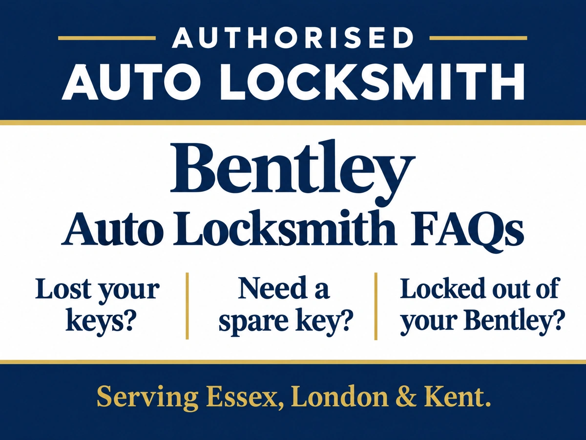 Auto locksmith answering questions from a Bentley owner