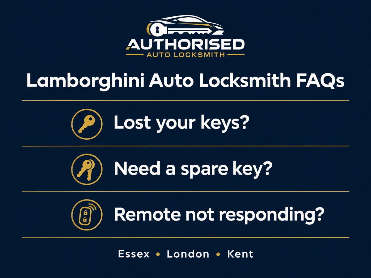 Auto locksmith answering questions from a Lamborghini owner