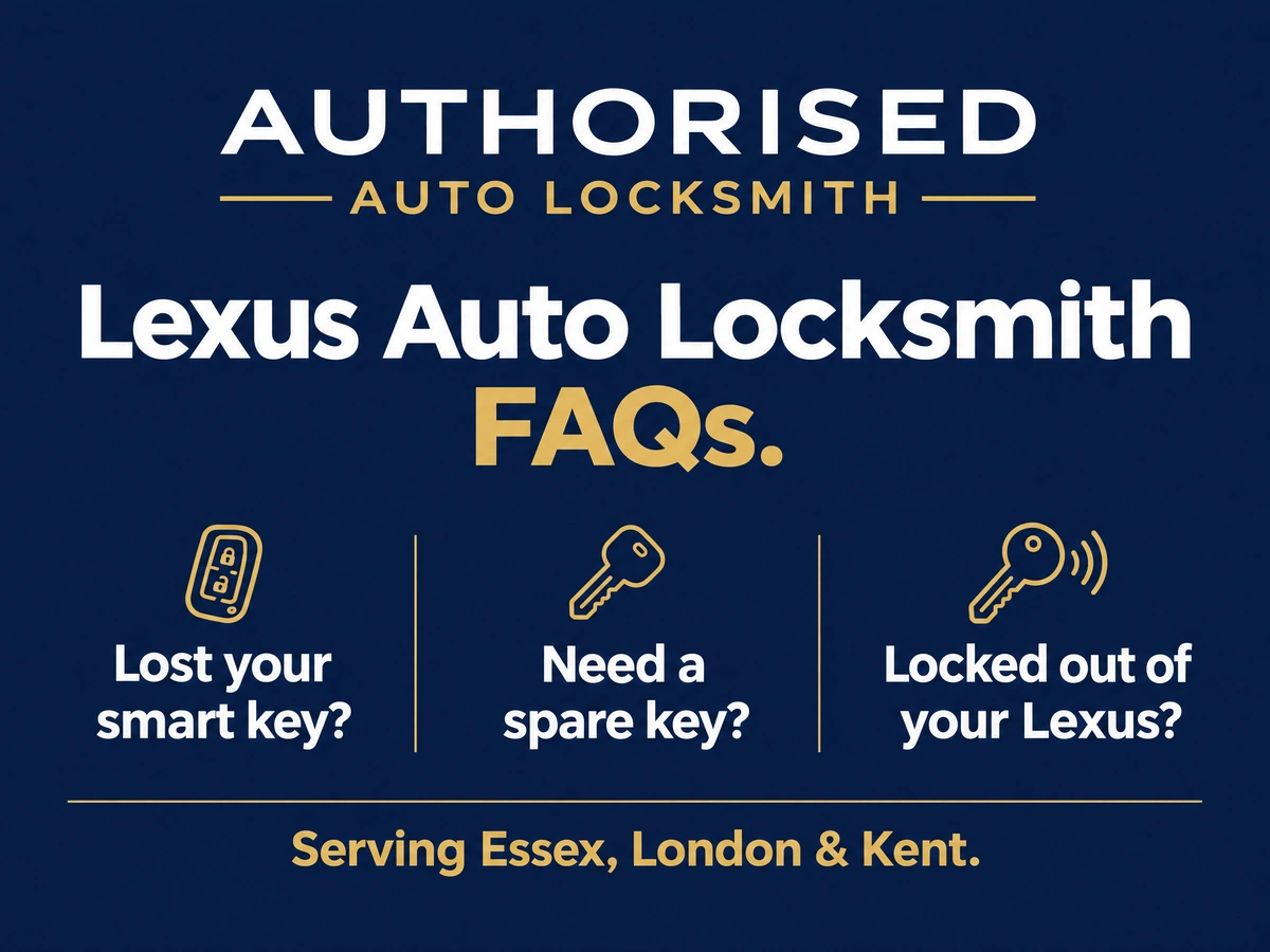 Auto locksmith answering questions from a Lexus driver