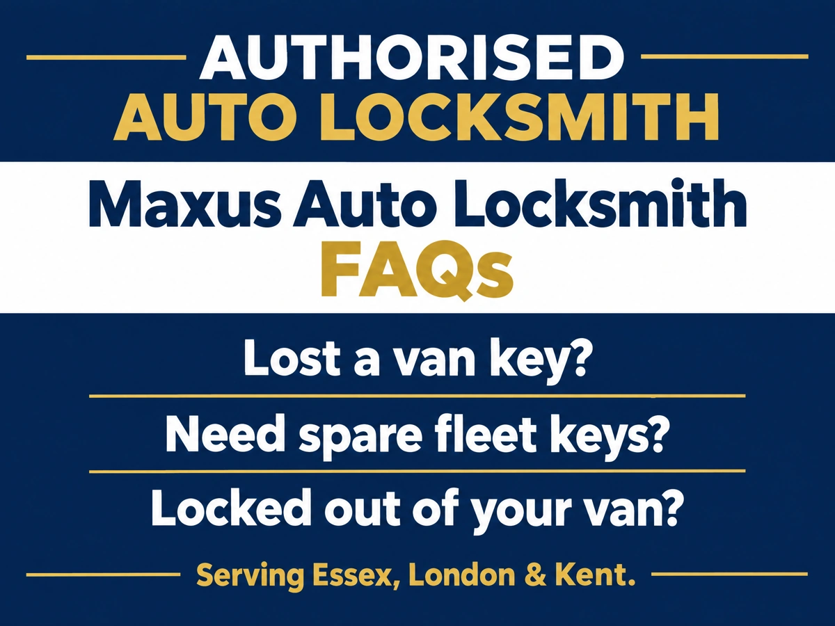 Auto locksmith answering questions from a Maxus fleet manager