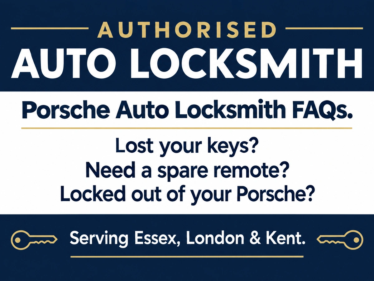 Auto locksmith answering questions from a Porsche driver