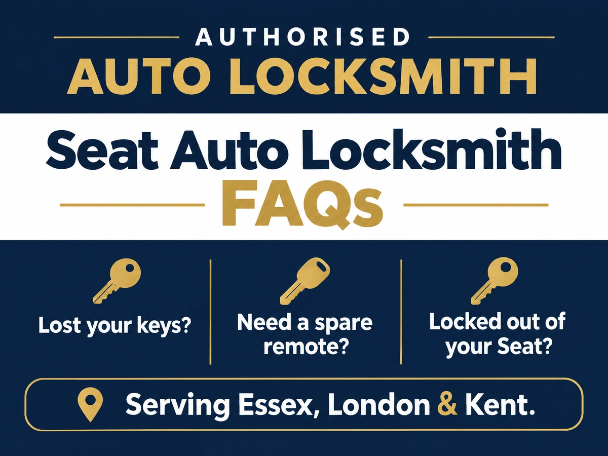 Auto locksmith answering questions from a Seat driver