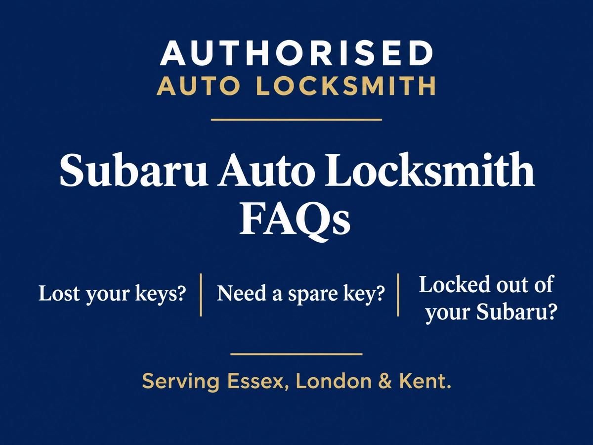 Auto locksmith answering questions from a Subaru driver