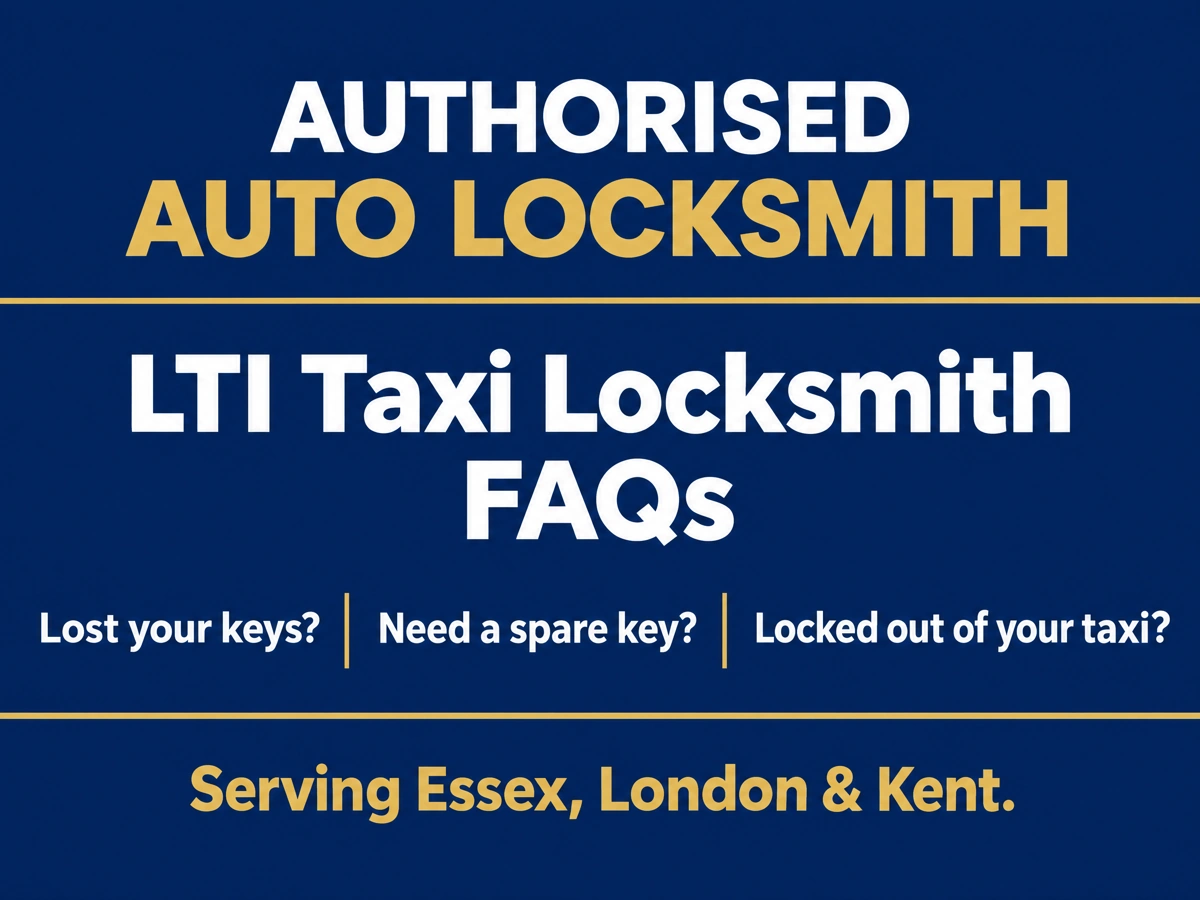 Auto locksmith answering questions from a taxi driver