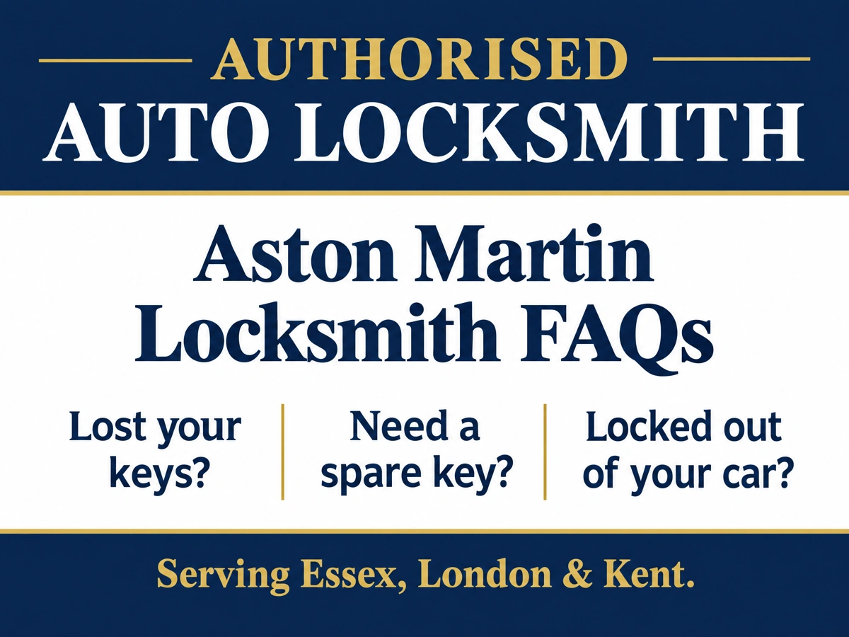 Auto locksmith answering questions from an Aston Martin owner