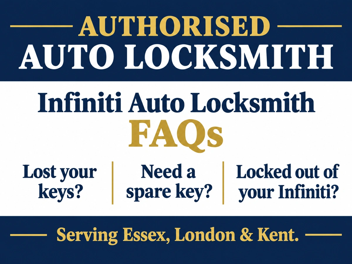 Auto locksmith answering questions from an Infiniti driver