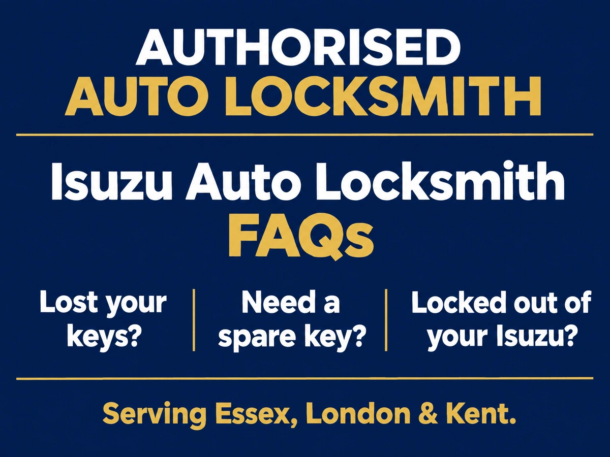 Auto locksmith answering questions from an Isuzu driver