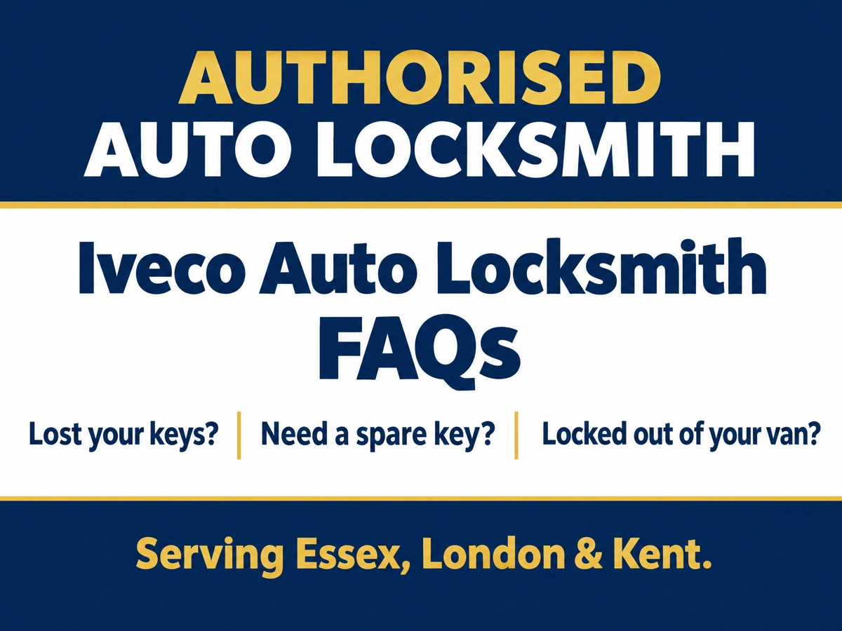 Auto locksmith answering questions from an Iveco van driver