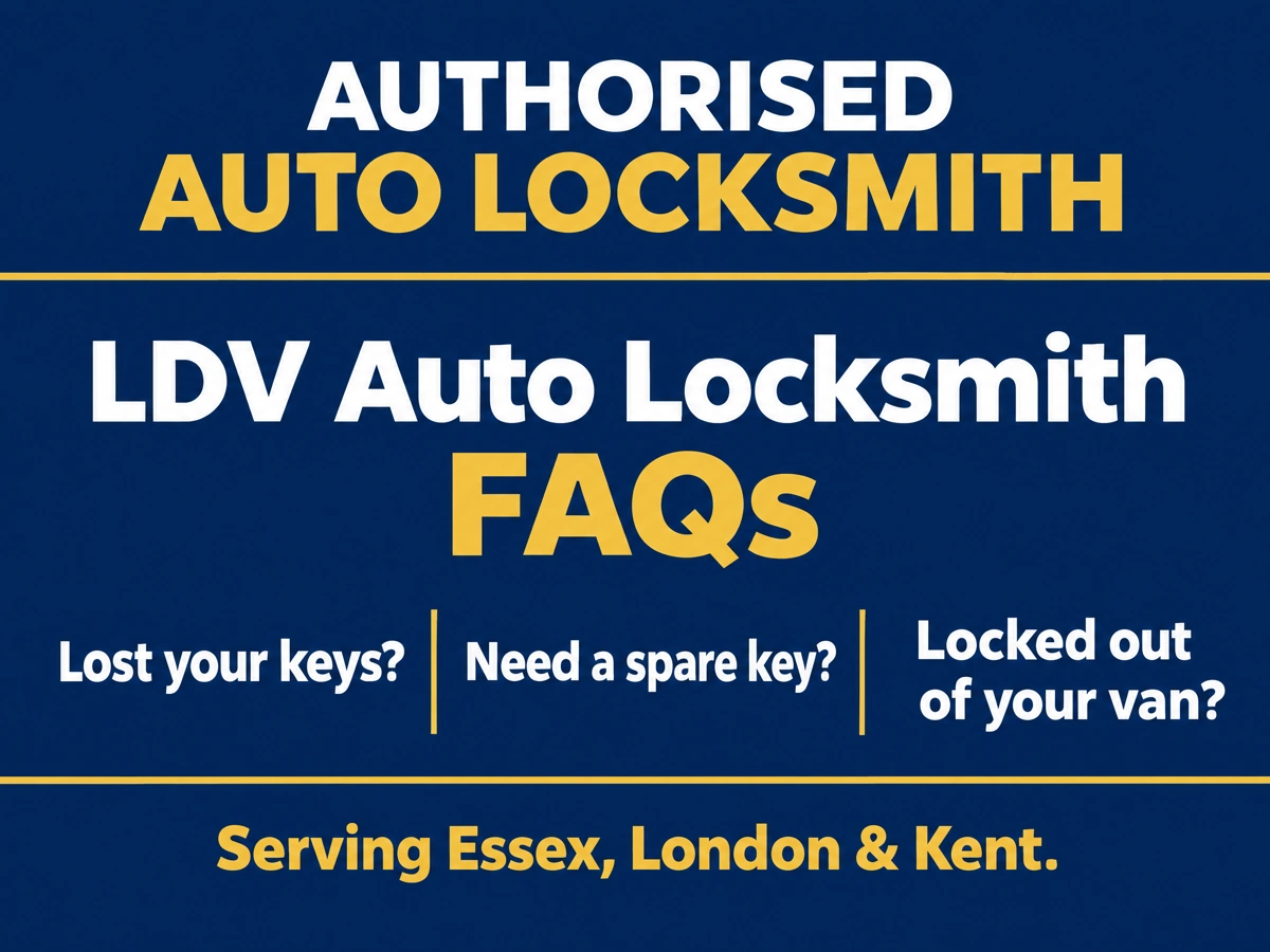 Auto locksmith answering questions from an LDV van driver