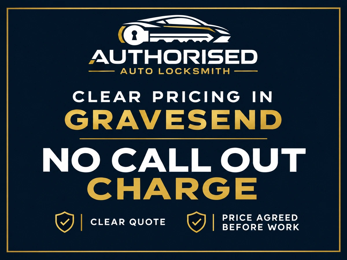 Auto locksmith prices in Gravesend with no call out charge