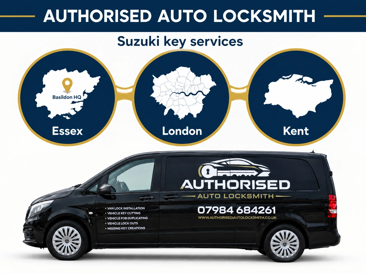 Auto locksmith van serving Suzuki owners across Essex