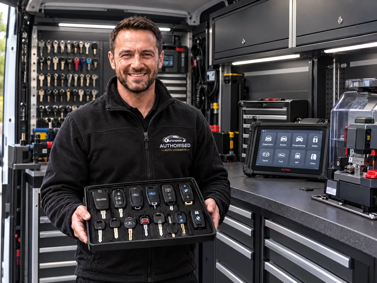 Auto locksmith with keys for Isuzu and other makes in Essex