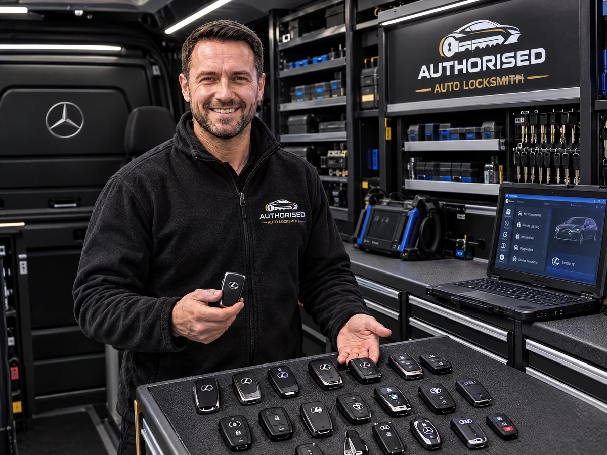 Auto locksmith with keys for Lexus and other makes in Essex