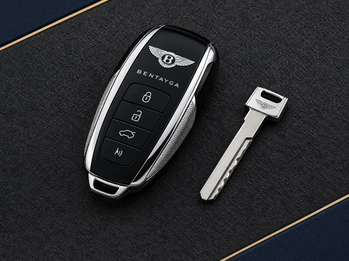 Bentley Bentayga smart key and emergency blade