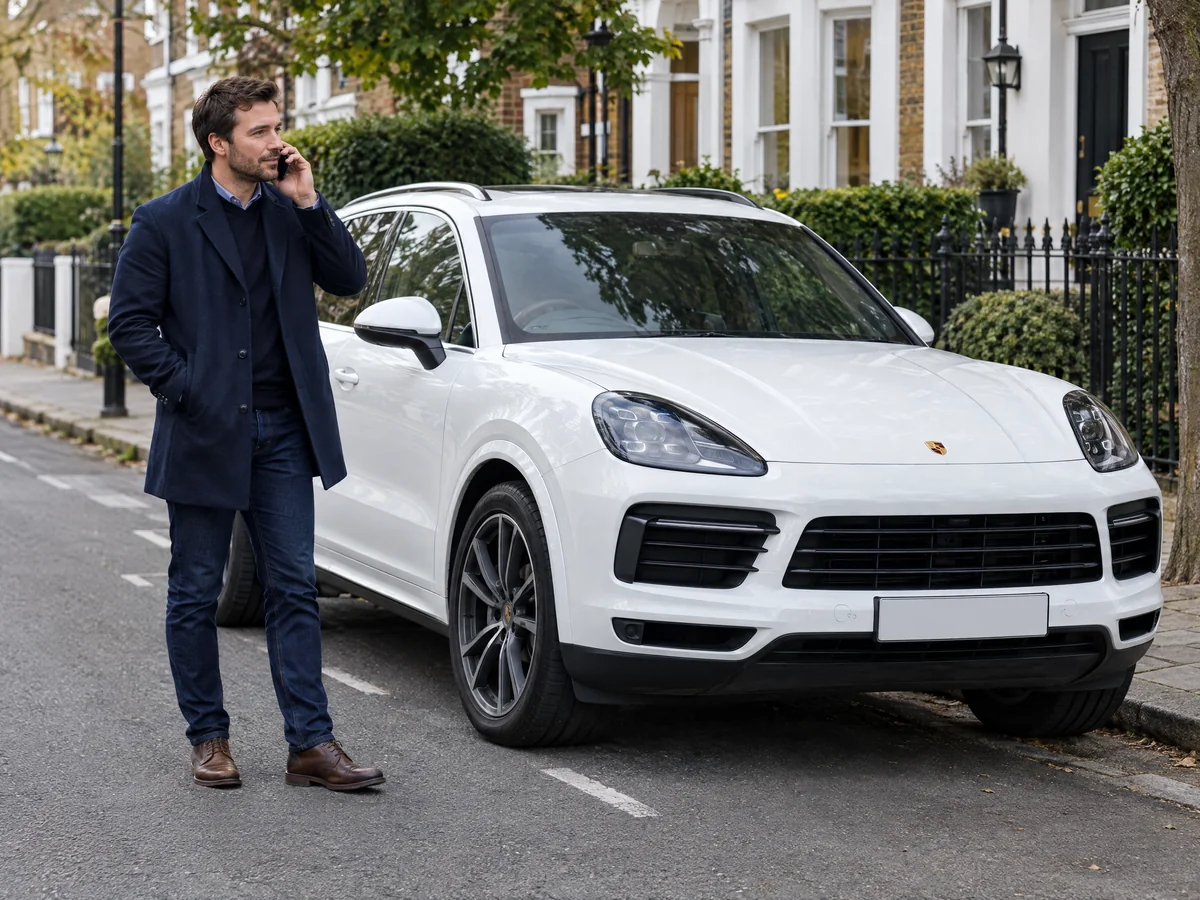 Customer booking a Porsche key job by phone