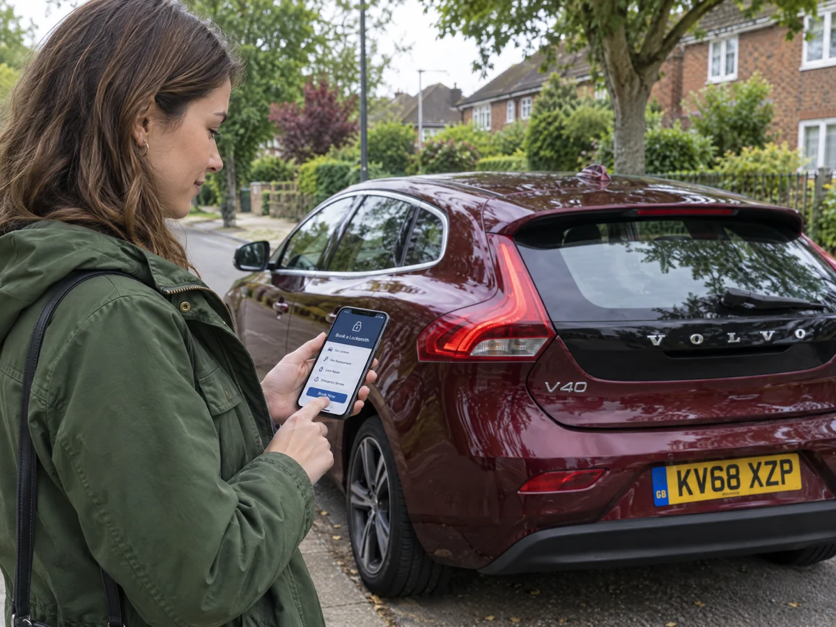 Customer booking a Volvo key job by phone