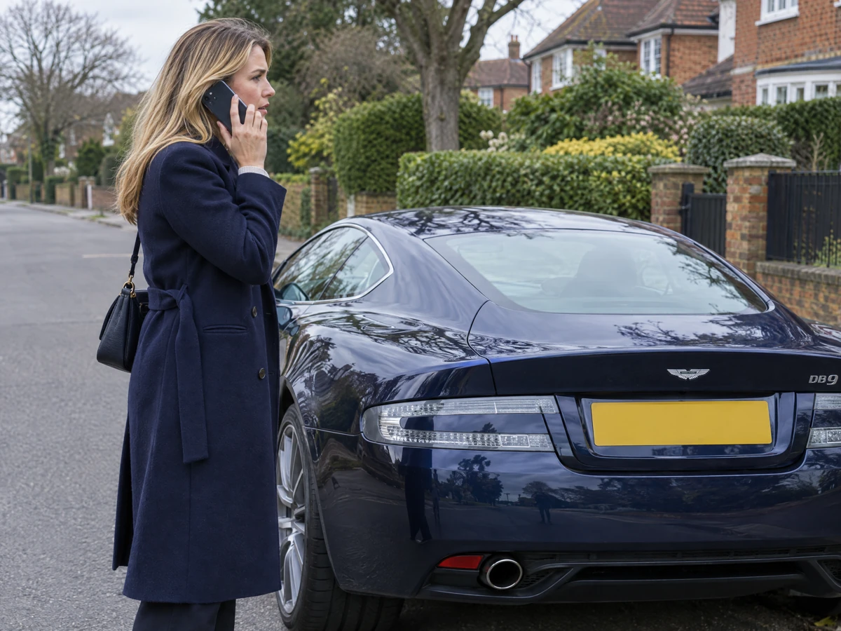 Customer booking an Aston Martin key job by phone