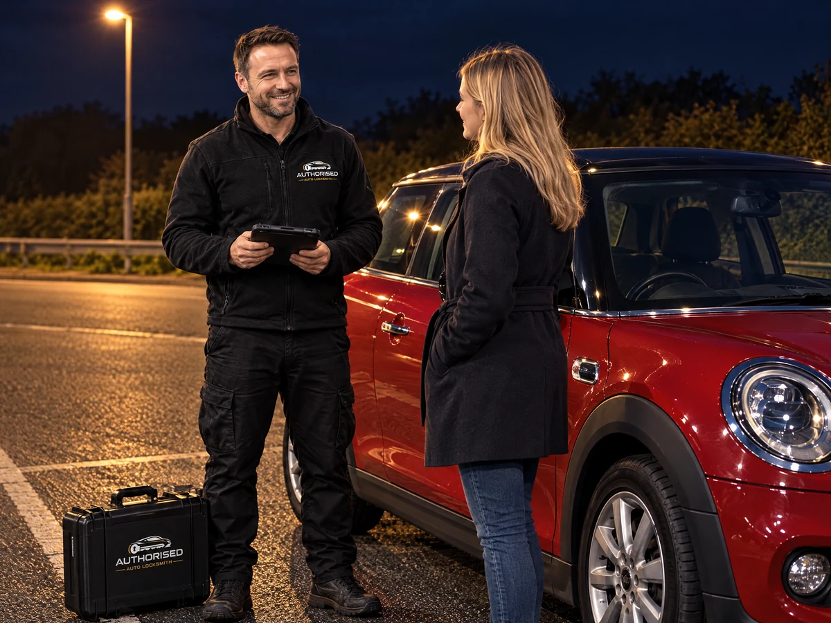 Emergency lockout service for a Mini in Essex