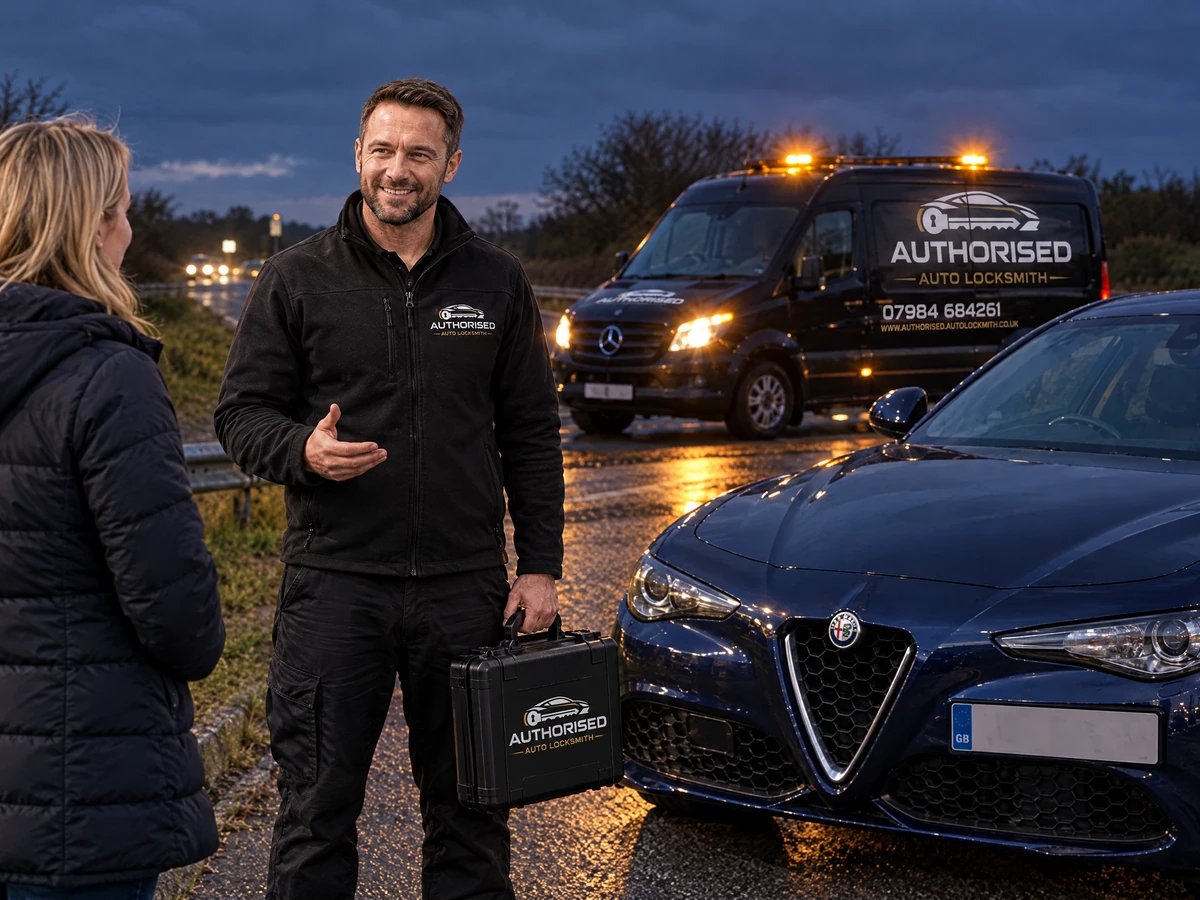 Emergency lockout service for an Alfa Romeo in Essex