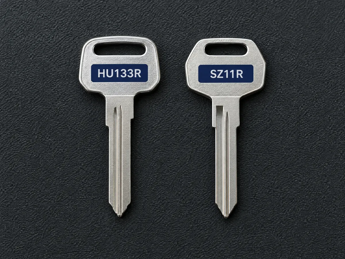 HU133R and SZ11R key blanks for Suzuki models