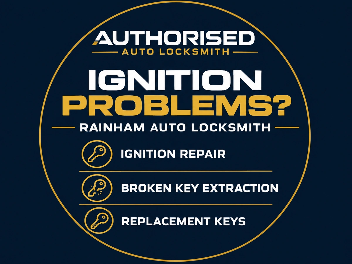Ignition repair and broken key extraction in Rainham
