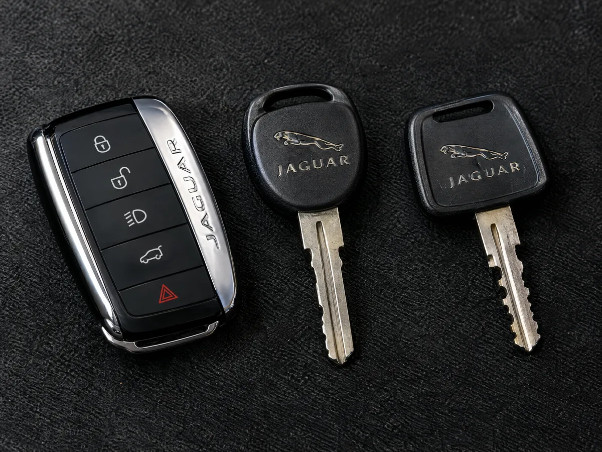 Jaguar smart key and older Jaguar key blanks