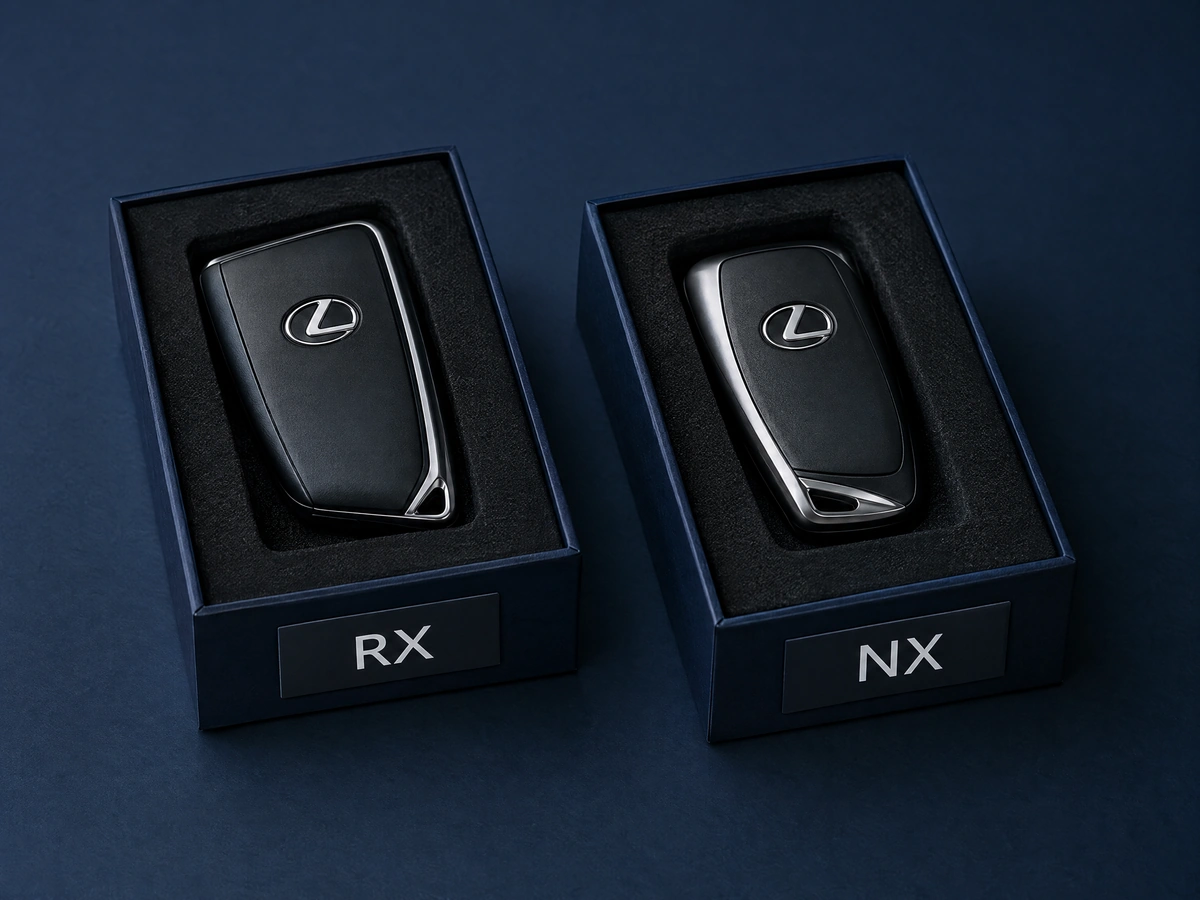 Lexus RX and NX smart keys ready for handover