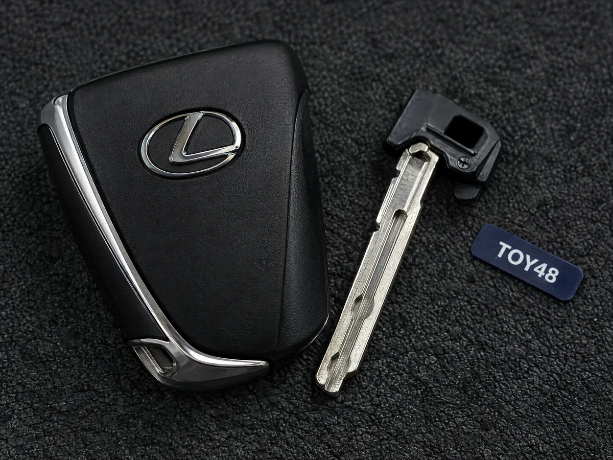 Lexus smart key and TOY48 emergency blade