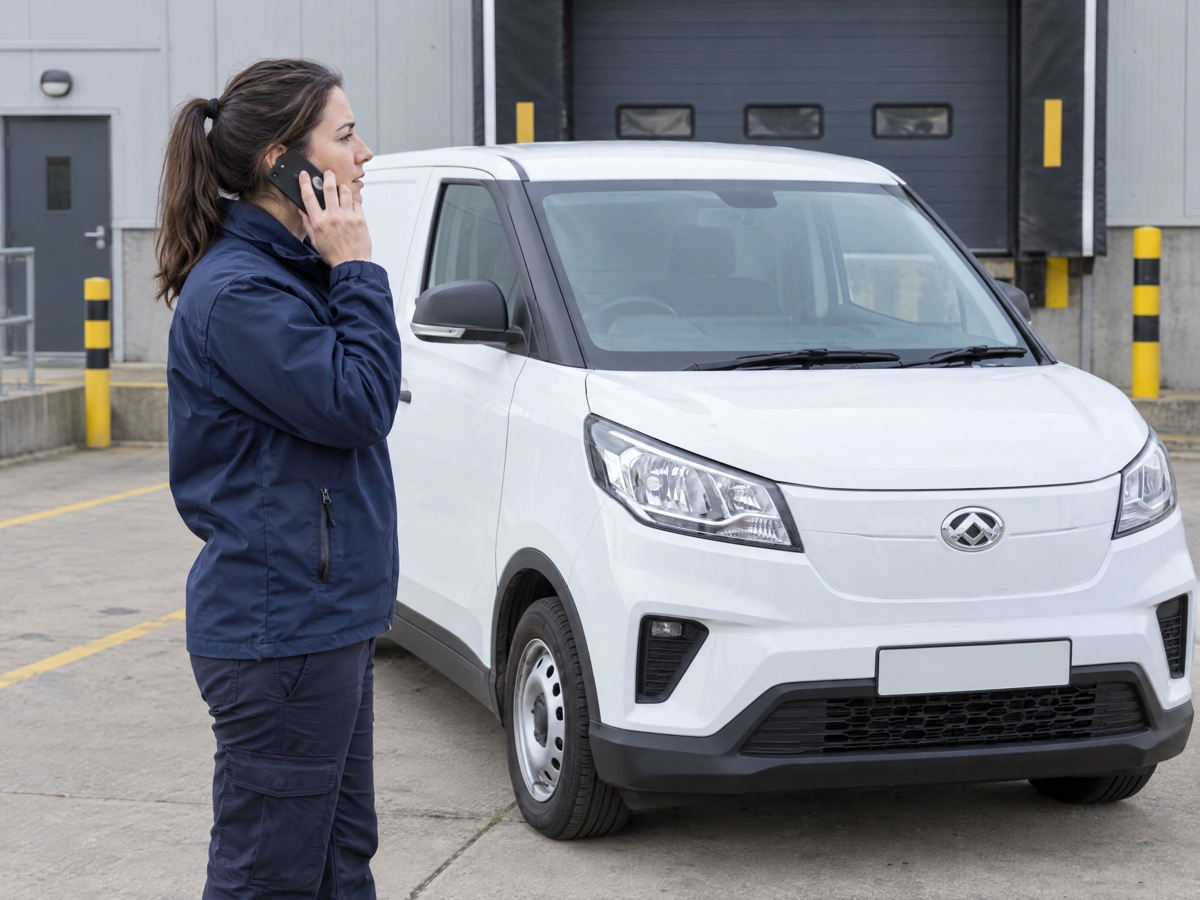 Maxus driver calling Authorised Auto Locksmith for help