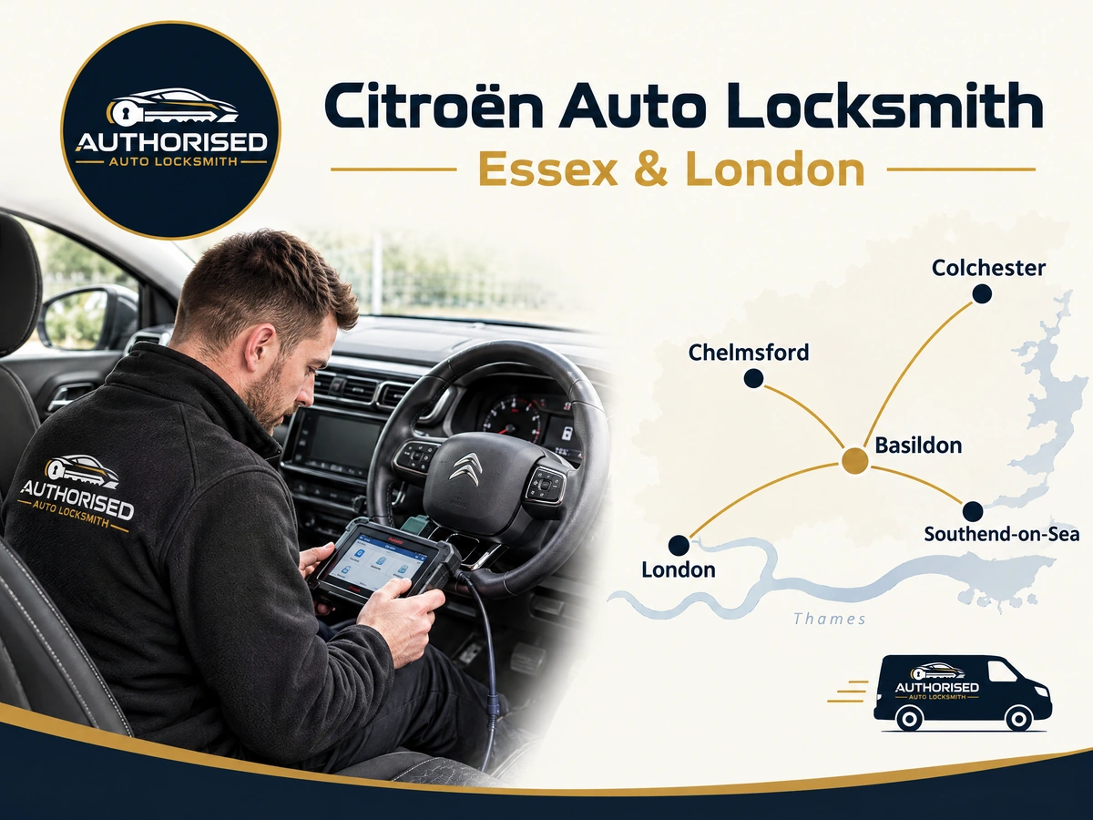 Mobile auto locksmith van covering Essex and London for Citroën drivers
