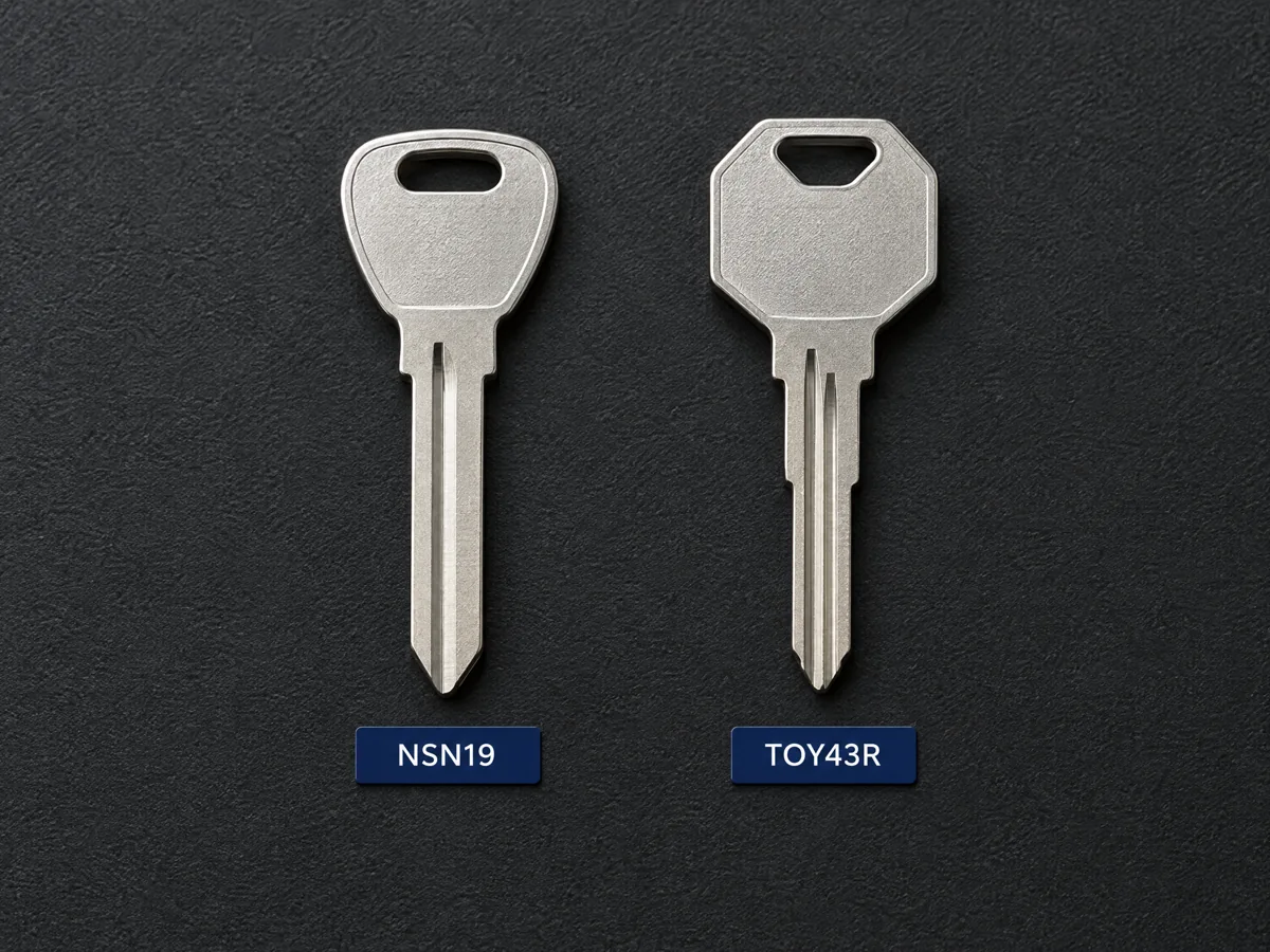 NSN19 and TOY43R key blanks for Subaru models