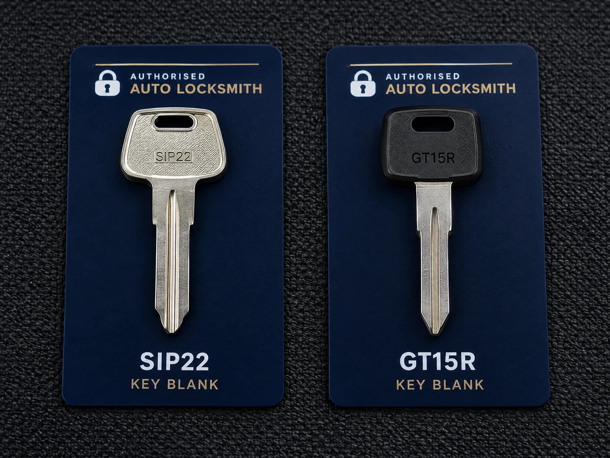SIP22 and GT15R key blanks for Fiat models
