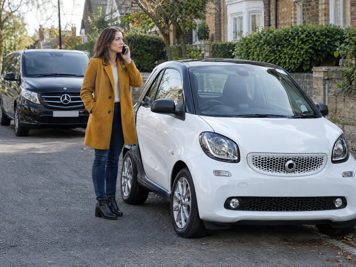 Smart driver calling Authorised Auto Locksmith for help
