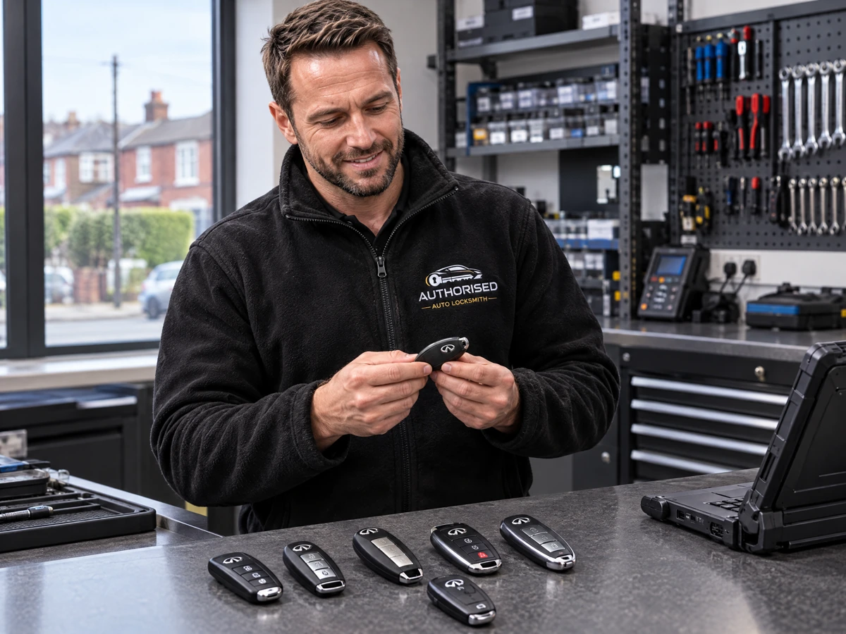 Specialist auto locksmith with a range of Infiniti keys