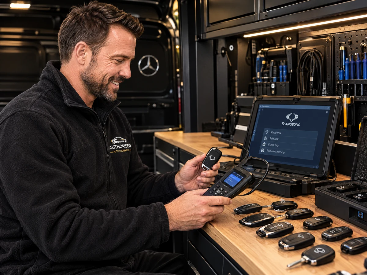Specialist auto locksmith with a range of SsangYong keys