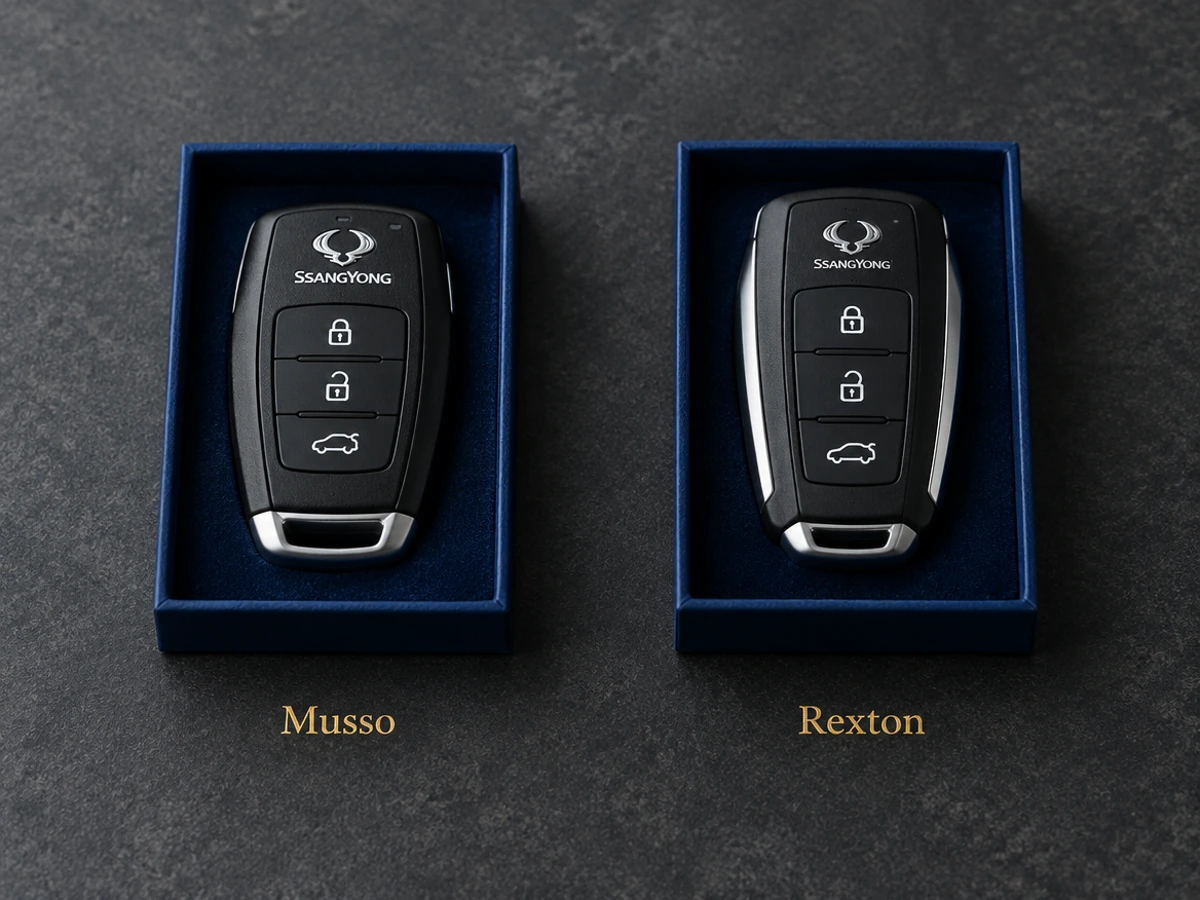 SsangYong Musso pickup and Rexton keys ready for handover