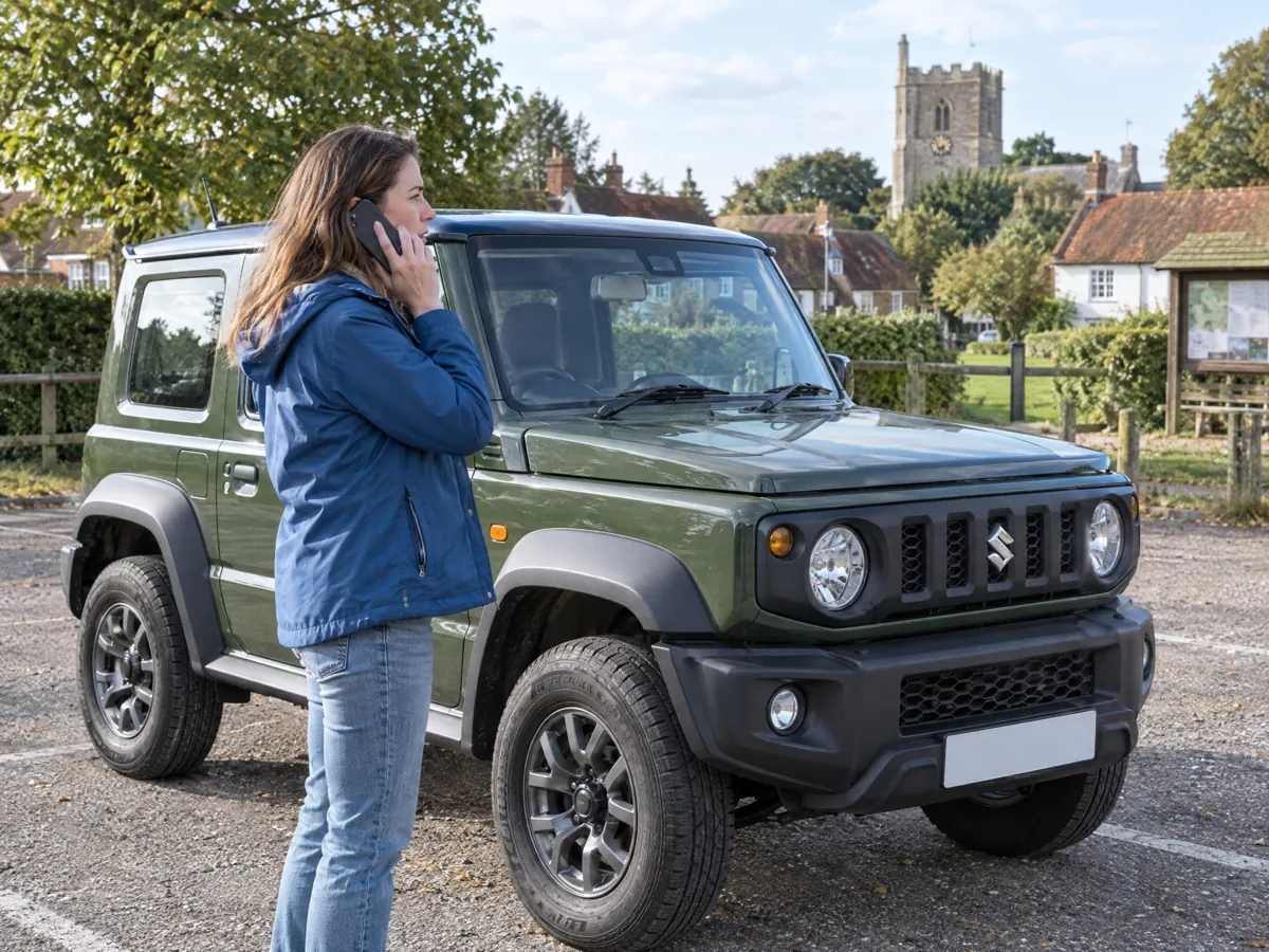 Suzuki driver calling Authorised Auto Locksmith for help