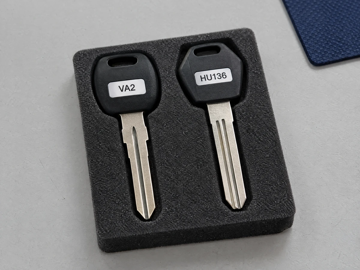 VA2 and HU136 key blanks for Dacia models