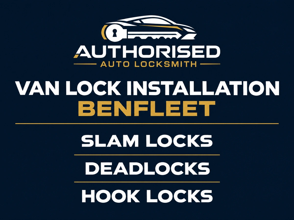 Van lock installation in Benfleet with a deadlock fitted to a work van