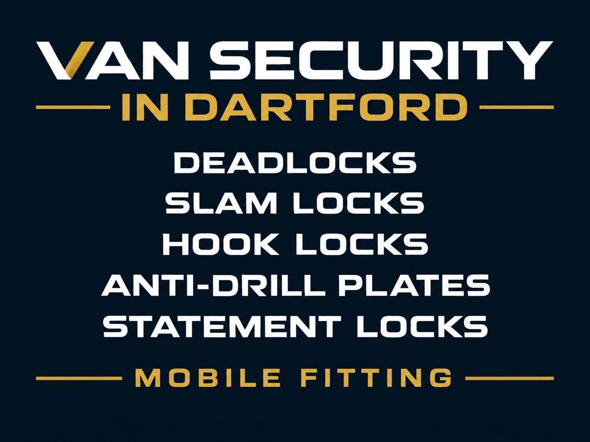 Van lock installation with deadlocks and slam locks in Dartford