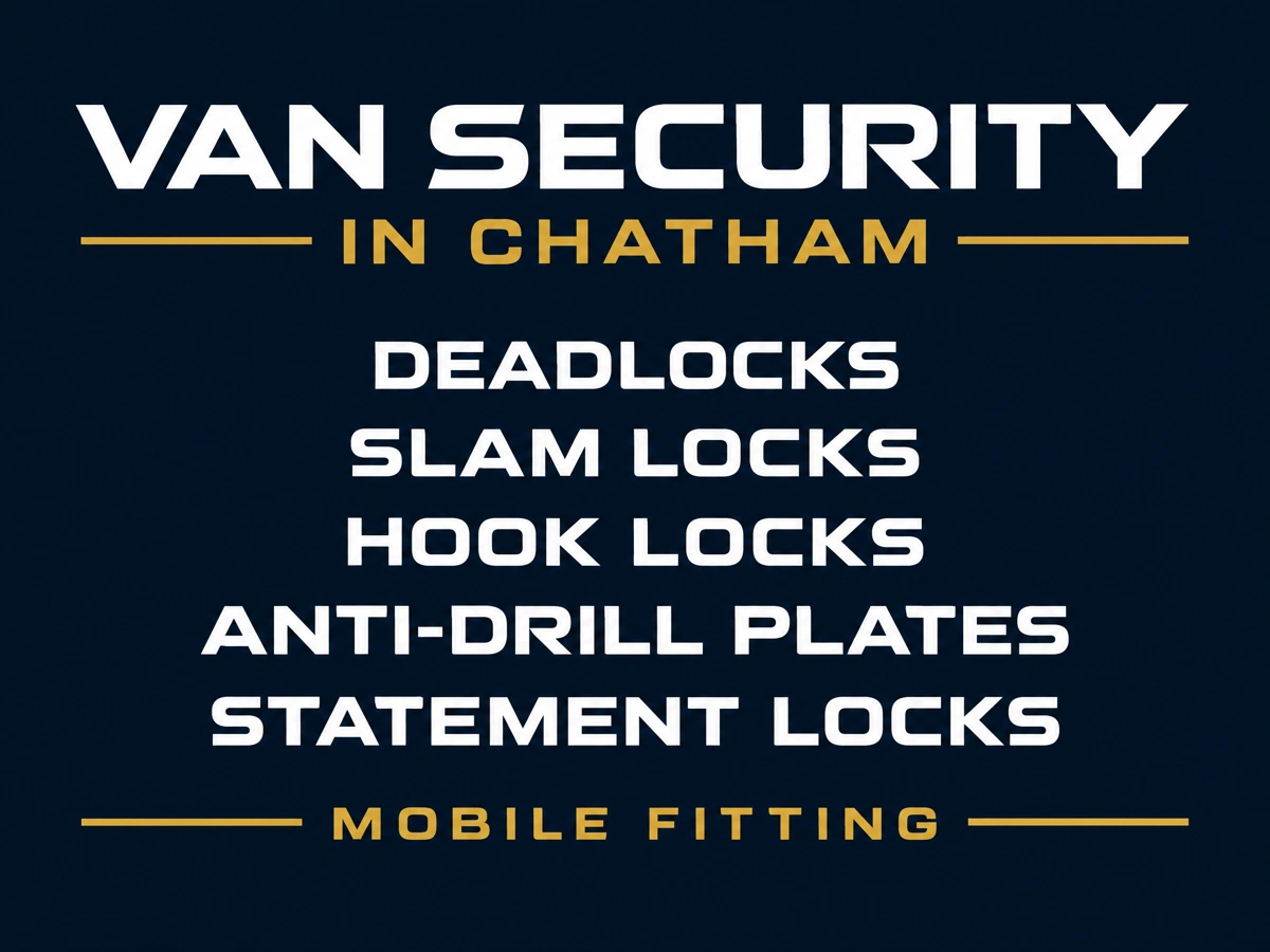 Van lock installation with slam locks and deadlocks in Chatham